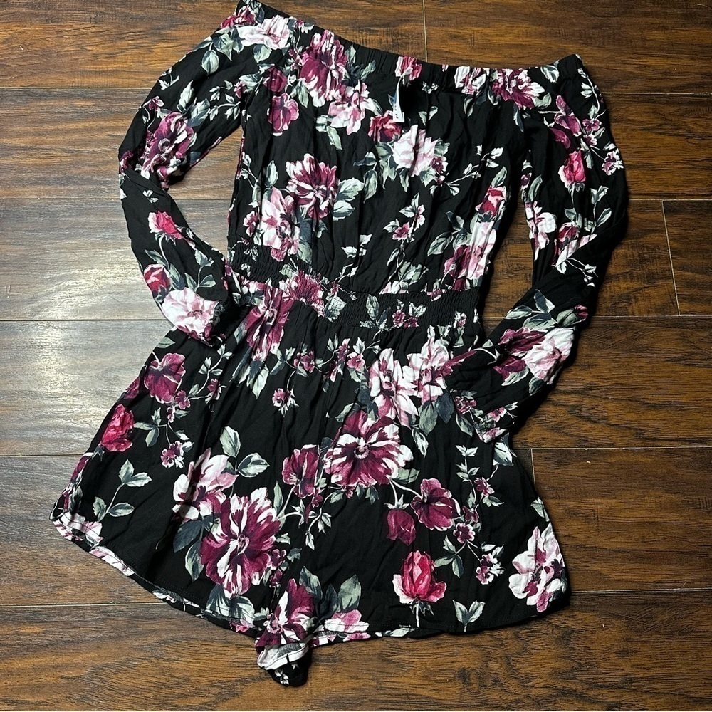 L.A. Hearts Floral Off Shoulder Romper